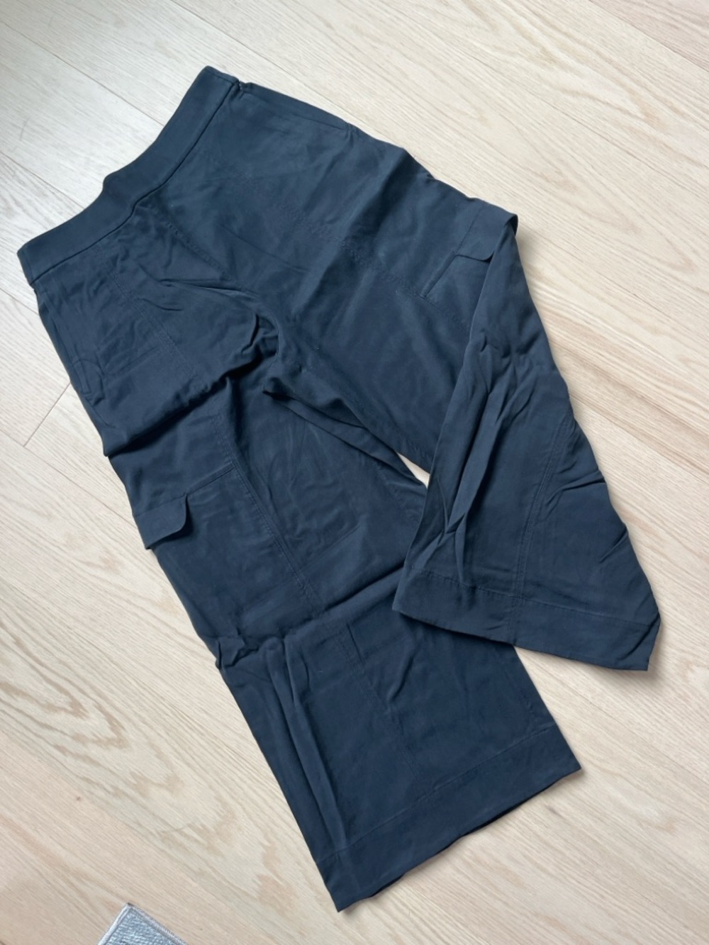 Lululemon Black Wide-Leg Cargo Pants